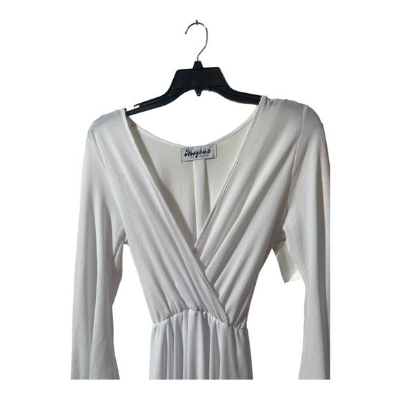 meghan LA Lilypad Wrap Maxi Dress white - Picture 8 of 13